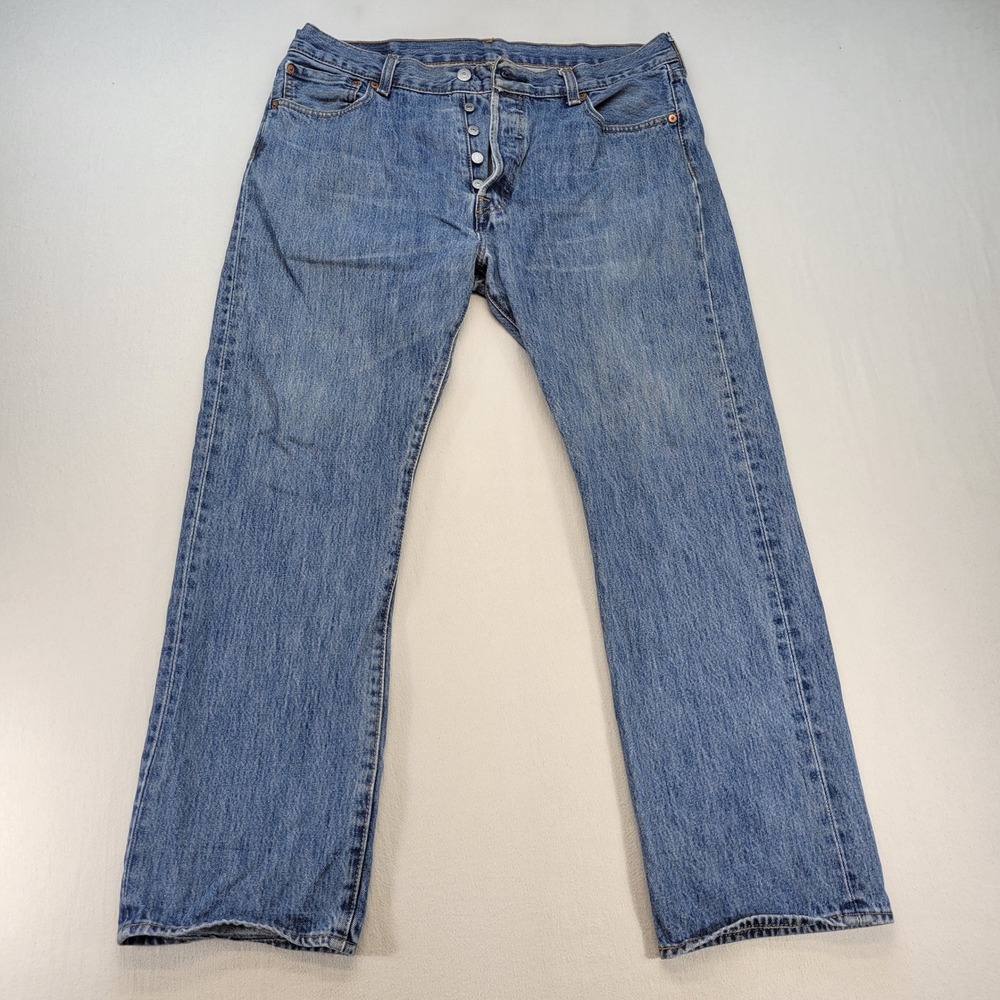 Levi's 501 Original Fit Jeans Men 36x30 Blue Straight Leg Button Fly Denim